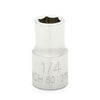 GearWrench 1/4 Drive 6 Point Standard SAE Socket 1/4