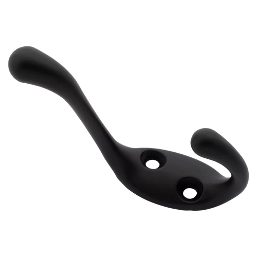 National N830-625 Heavy Duty Coat/Hat Hook Matte Black