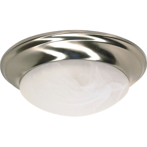 Nuvo Lighting Brentwood 1 Light 12 inch Brushed Nickel Flush Mount Ceiling Light