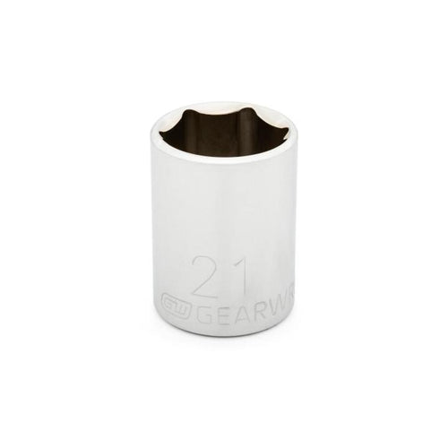 GearWrench 1/2 Drive 6 Point Standard Metric Socket 21mm