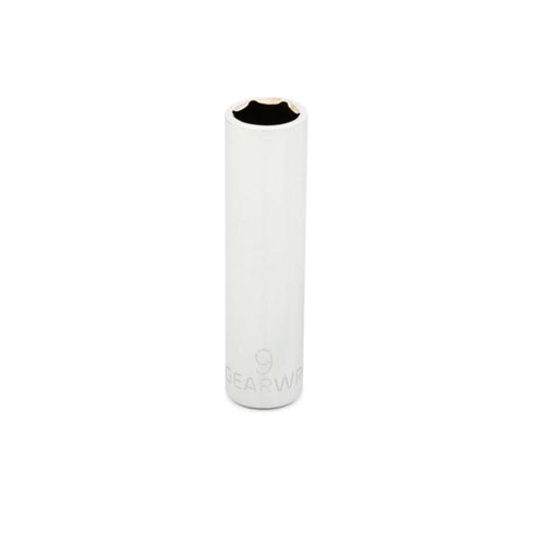 GEARWRENCH 1/4 Drive 6 Point Deep Metric Socket 9mm