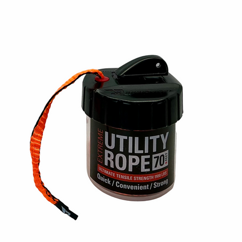 Rapid Rope Safety Orange Utility Rope & Mini Canister