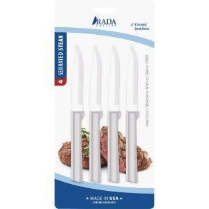 Rada Cutlery Four Serrated Steak Knives Set