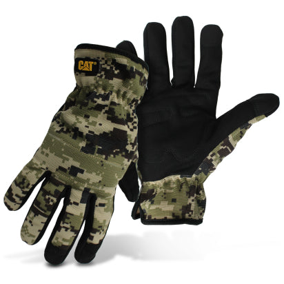 CAT Touchscreen Digital Camo Padded Palm Utility