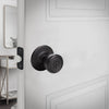 Design House Tulip Keyed Entry Door Knob, Matte Black