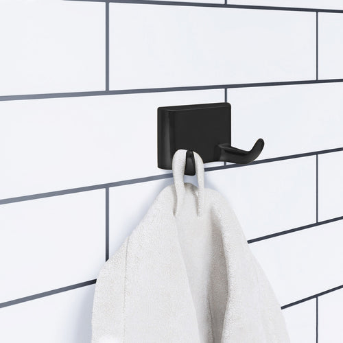 Design House  Millbridge Bathroom Robe Hook, Matte Black