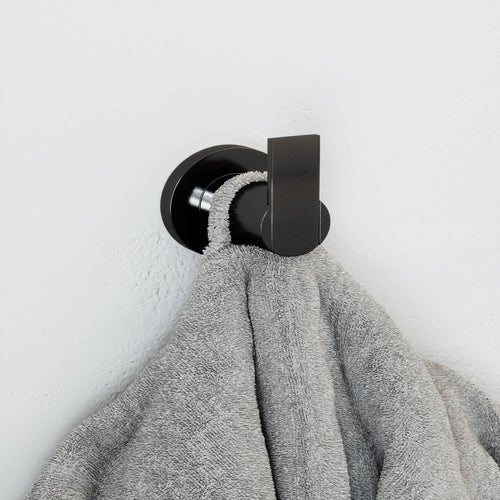 Design House  Eastport Bathroom Robe Hook, Matte Black