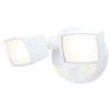Satco 65-997 LED 2 Head Security Flood White Finish