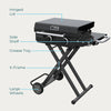 Charbroil® 22 Performance Series™ Folding Cart 2 Burner Portable Propane Gas Griddle Black