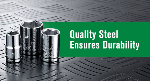 SK Tools 1/2 Drive, 11 Piece, 6 Point, SAE, Standard Chrome Socket Set