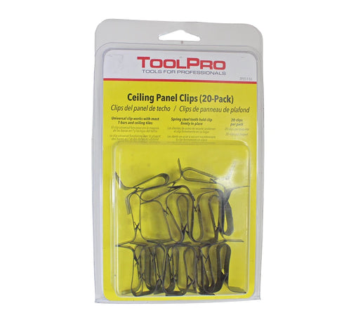 ToolPro Ceiling Panel Clips - 20 Pack
