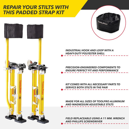 ToolPro Soft Strap Padded Stilt Strap Kit