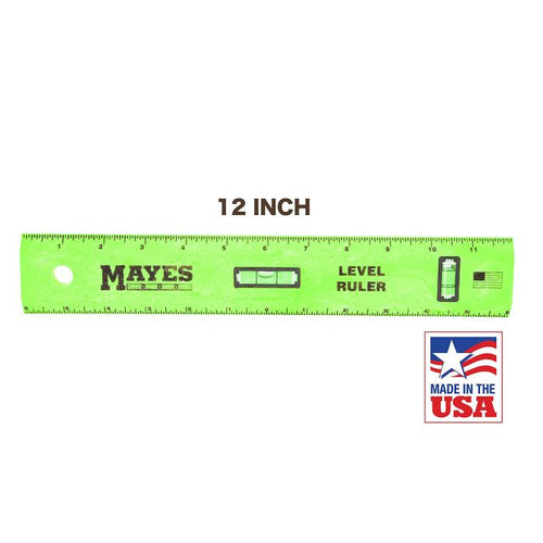 Great Neck Mayes 10742 Polystyrene Level Rule (12 Inch)