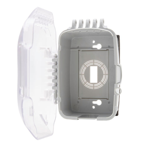 NSI Industries TORK XD110C Extra Duty Single Gang, Vrt/Hrz Configuration, 2.75 IN In Use Weatherproof Clear Cover