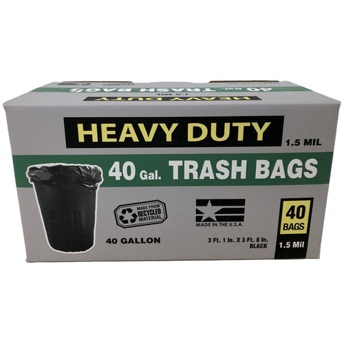 Revolution Heavy Duty Trash Bags 40 Gallon 40 Count