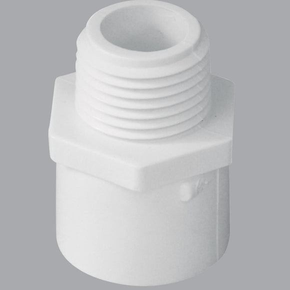 Charlotte Pipe Reducing Schedule 40 6 in. S x 6 in. M.I.P. PVC Adapter