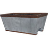 WESTLAKE DECK RAIL PLANTER (12 INCH, GALVANIZED)