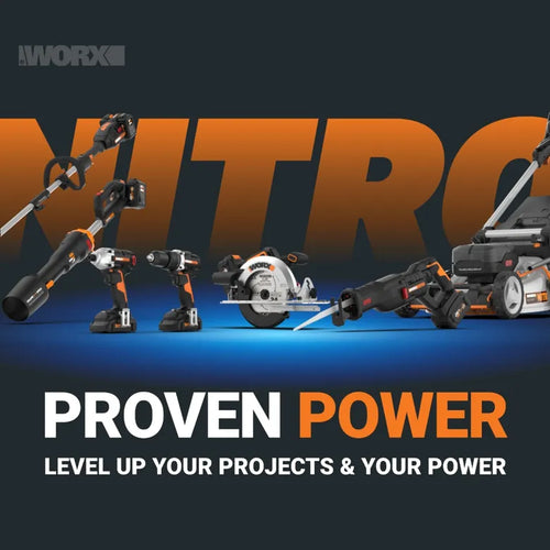 Worx Nitro 20v Power Share 3-Speed Cordless Impact Driver With Brushless Motor