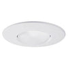 Open Trim For Light Fixture, White, 6-In.
