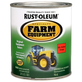 Farm Equipment Enamel Paint, Allis Chalmers Orange, 1-Qt.