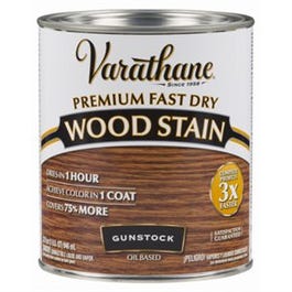 Fast Dry Interior Wood Stain, Oil-Based, Gunstock, 1-Qt.