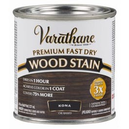 Fast Dry Interior Wood Stain, Oil-Based, Kona, 1/2-Pt.