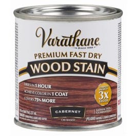 Fast Dry Interior Wood Stain, Oil-Based, Cabernet, 1/2-Pt.