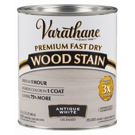 Fast Dry Interior Wood Stain, Oil-Based, Antique White, 1-Qt.