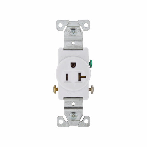 Eaton Cooper Wiring Commercial Specification Grade Single Receptacle 20A, 125V White