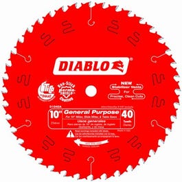 Circular Saw Blade, 40-Tooth, 10-In.