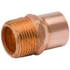 Pipe Fittings, Wrot Copper Adapter, 3/4 x 1/2-In. MPT
