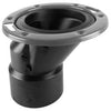 Pipe Fitting, ABS/DWV Offset Closet Flange, 4 x 3-In.
