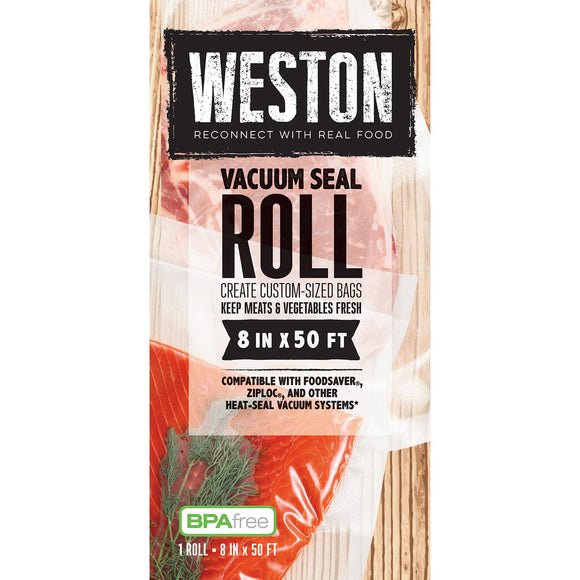 Weston® Vacuum Sealer Bags, 8 In X 50 Ft Roll