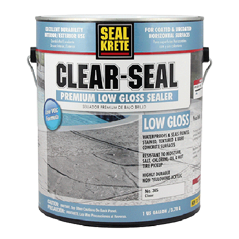 Rust-Oleum Seal-krete Clear-seal Satin Concrete Protective Sealer, 1 Gallon, Clear