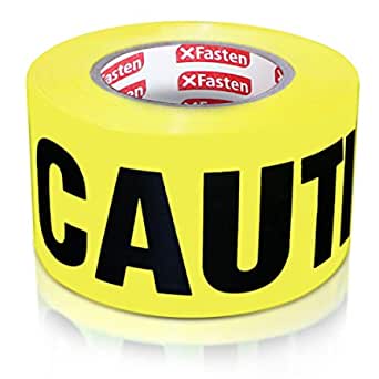 Intertape 600CC 1000 Caution Tape, Yellow ~ 3