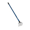 Seymour Midwest Garden Cultivator, Forged 4 Tine Head, 54 Blue Fiberglass Handle