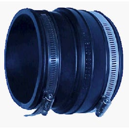 Coupling, Flexible Reducing, for Cast Iron/Plastic, 3 x 1-1/2-In.