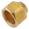 Brass Flare Reducing Refrigerator Nut, Lead-Free, 1/2 x 3/8-In.