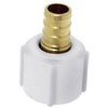 Barbed Pipe PEX Thread Adapter, Brass, 3/4-In. Barb Insert x 3/4-In. Female Pipe