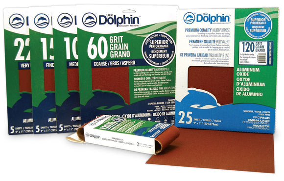 Linzer Blue Dolphin Aluminum Oxide Sandpaper Belts, 80-Grit, 3 x 24-In. 2 Pack (3