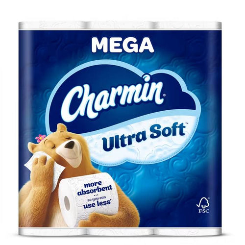 Charmin Ultra Soft Toilet Paper - 12 Mega Rolls