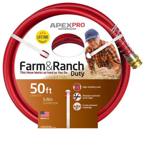 Teknor-Apex Farm And Ranch Duty All Purpose Garden Lawn Water Hose 5/8 X 100 Ft