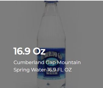 Cumberland Gap Mountain Spring Water 16.9 FL OZ (16.9 oz.)