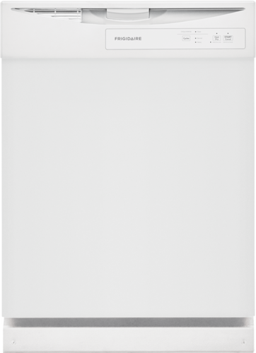 Frigidaire 24 Built In Full Console Dishwasher with 12 Place Settings with 5-Level Wash System- White (24, White)