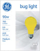 90W A19 Med Yellow Bug Light FLOOD