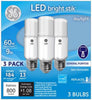 9W A19 Med LED DL  Bght 60W Eq 3pk