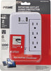 USB CHARGER 6 OUTLET 2 USB WHITE