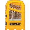 DeWalt 29-Piece Gold Ferrous Pilot Point Drill Bit Set, 1/16 In. thru 9/32 In.