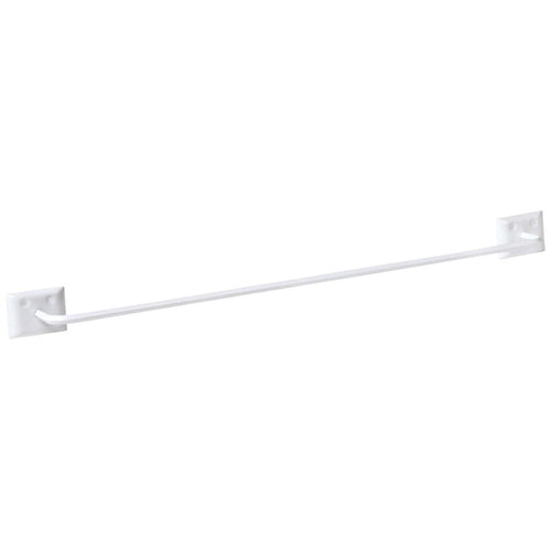 Decko Diamond Bar Design 24 In. White Towel Bar