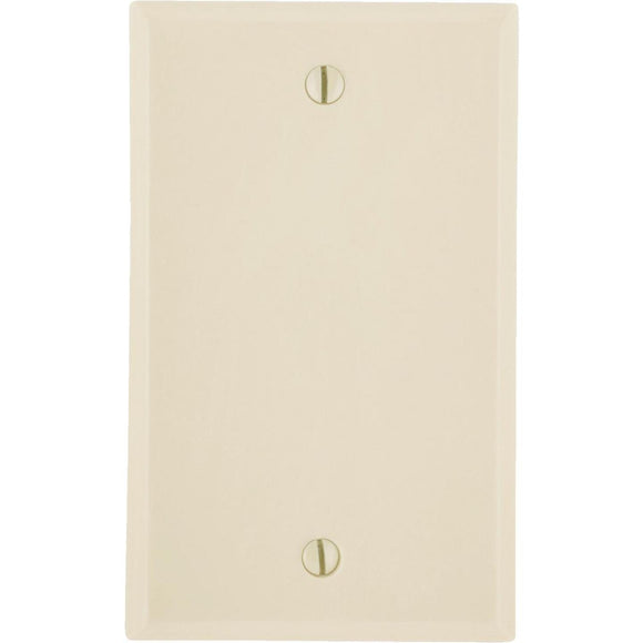 Leviton 1-Gang Standard Thermoset Blank Wall Plate, Ivory